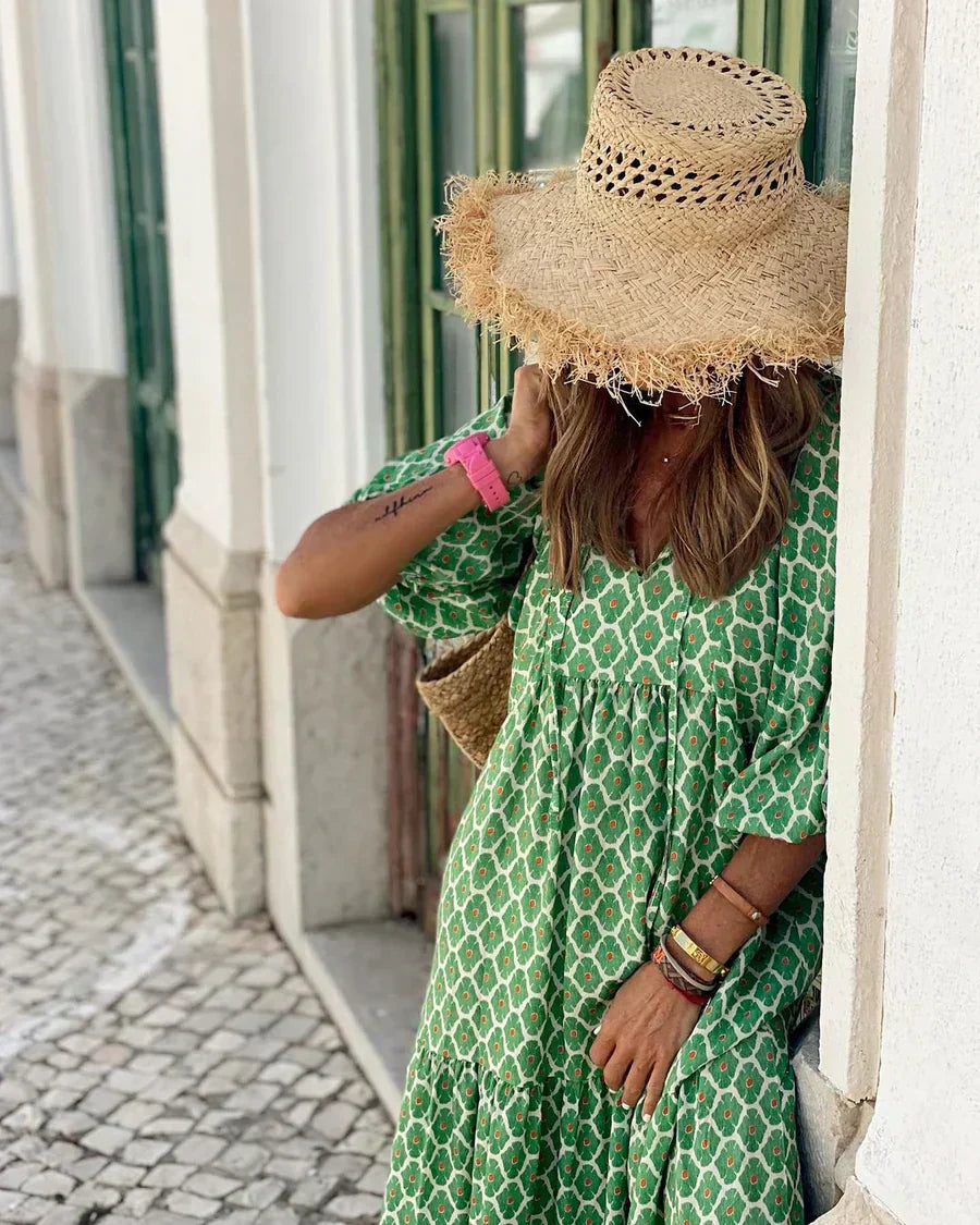 kwiat | Długa sukienka w stylu boho