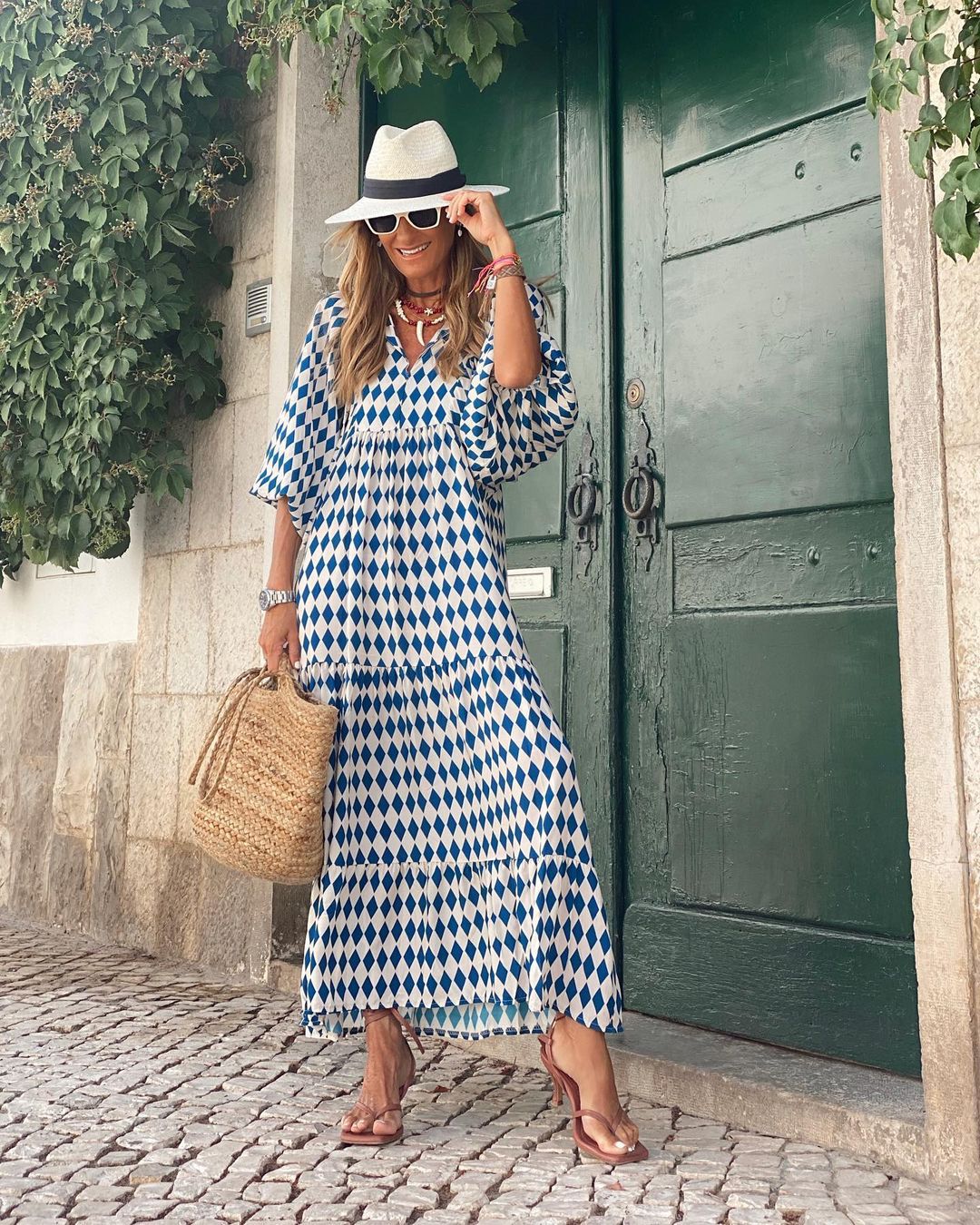 kwiat | Długa sukienka w stylu boho