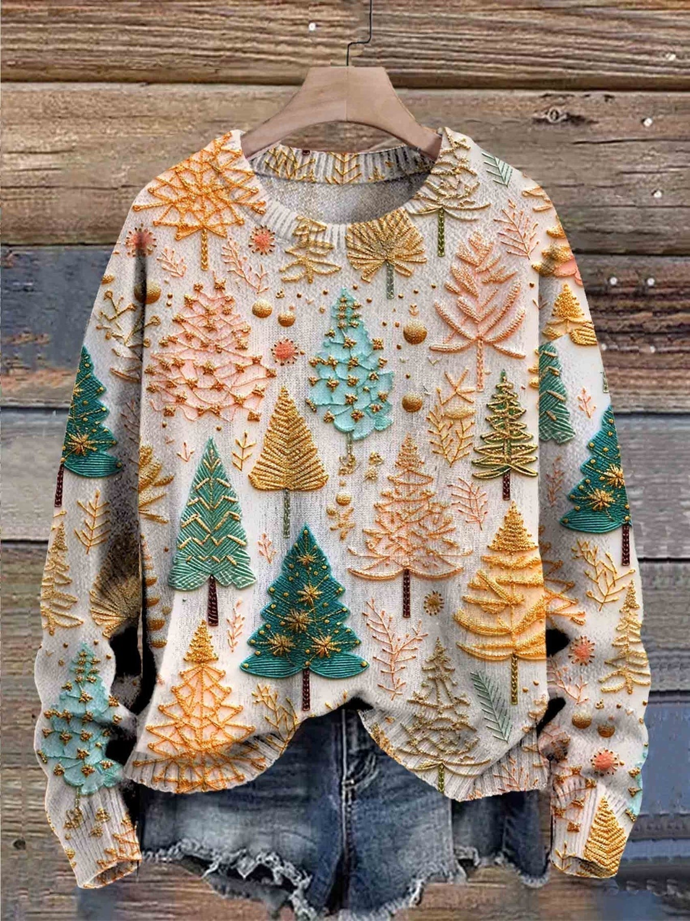 Anja™ – Świąteczny sweter Happy (Oferta na Czarny Piątek)