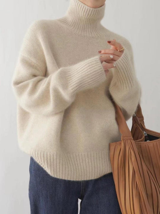 Lara™ | Kaszmirowy sweter z golfem